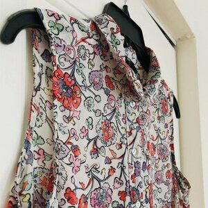 Floral Sleeveless Blouse